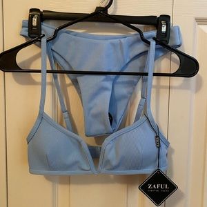NWT Light Blue Zaful Bikini Set